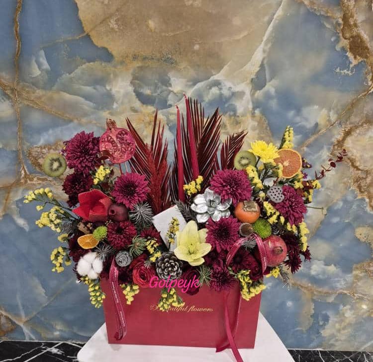 باکس گل یلدایی کد 6195